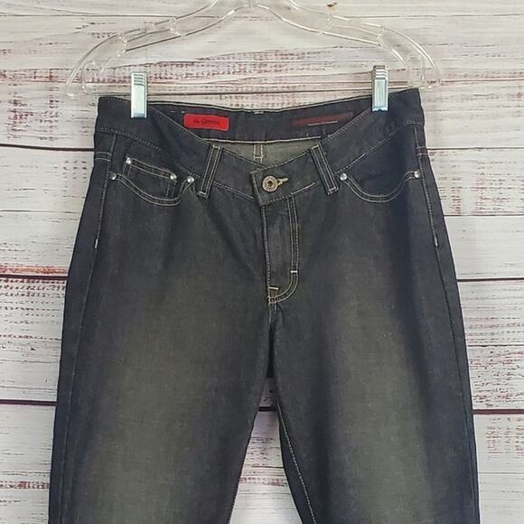 AG Adriano Goldschmied Black Jeans Sz 28 The Gemini Straight Y2K Low Rise Retro - Picture 3 of 12